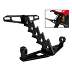 Cpj-006 Universal Aluminum Alloy Fishbone License Plate Frame License Plate Drag