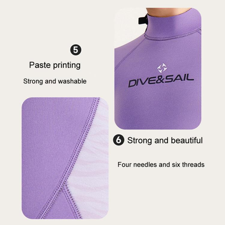 DIVE & SAIL 2.5MM Kids Short Sleeve One Piece Warm Wetsuit Youth Snorkeling Surf Trousers, 8, 10, 12, 14, 16