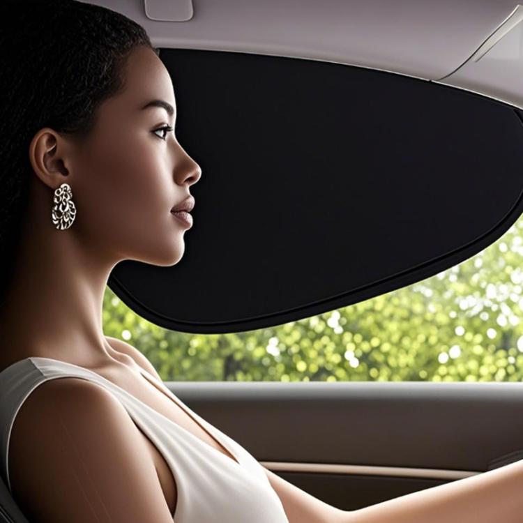 Car Summer Sun Protection And Heat Insulation Sunshade Electrostatic Attraction Side Window Visor, Driver 1380A, Passenger 1380B, Rear Row 1380C