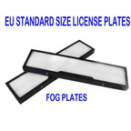 Fog Version EU Standard Double License Plate Frame Car Modification Accessories, EU Standard Double