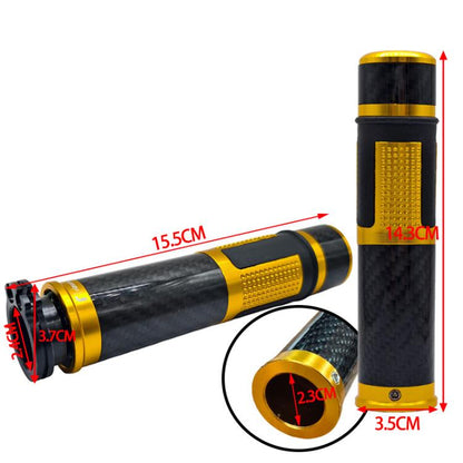 1pair Universal Motorcycle Carbon Fiber Grip Cover Throttle Turn Decorative Cover