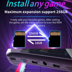 H36S 3.5 Inch IPS HD Screen Retro PSP Game Console Linux System GBA Handheld Video Game Console, 64G, 128G
