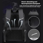 17.3-18 Inch Hard Shell Laptop Backpack with USB+Type-C Charging Ports Unisex Anti-Theft  Business Travel Bag, Gray, Blue, Black, Airbag Black, Airbag Gray, Airbag Blue