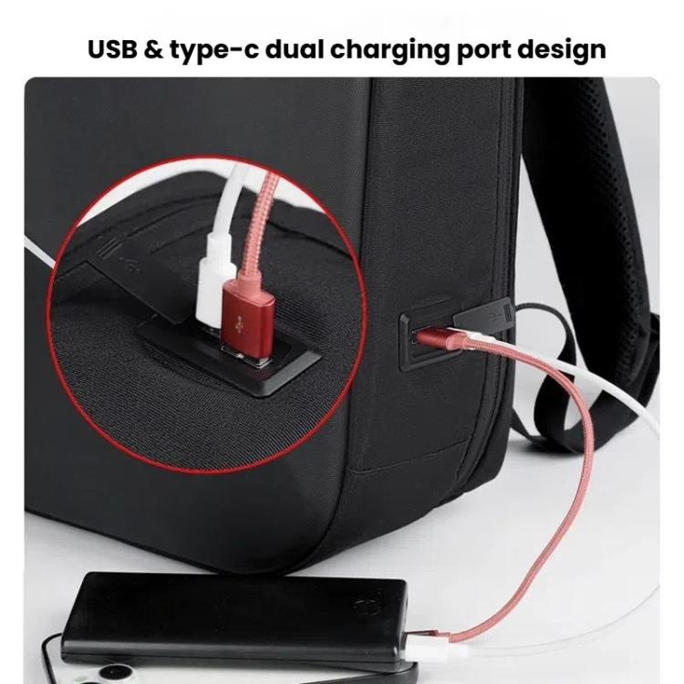 17.3-18 Inch Hard Shell Laptop Backpack with USB+Type-C Charging Ports Unisex Anti-Theft  Business Travel Bag, Gray, Blue, Black, Airbag Black, Airbag Gray, Airbag Blue