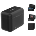 For Insta360 X4 TELESIN Battery Charger Dual Battery Storage Charging Case