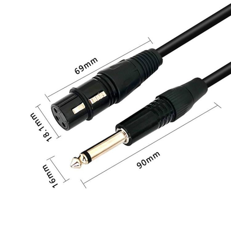 VEGGIEG 3Pin XLR Speaker Loudspeaker Cable Mixer Audio Microphone Cable, 0.3m, 0.5m, 1m, 1.5m, 2m, 3m, 5m, 8m, 10m, 15m, 20m