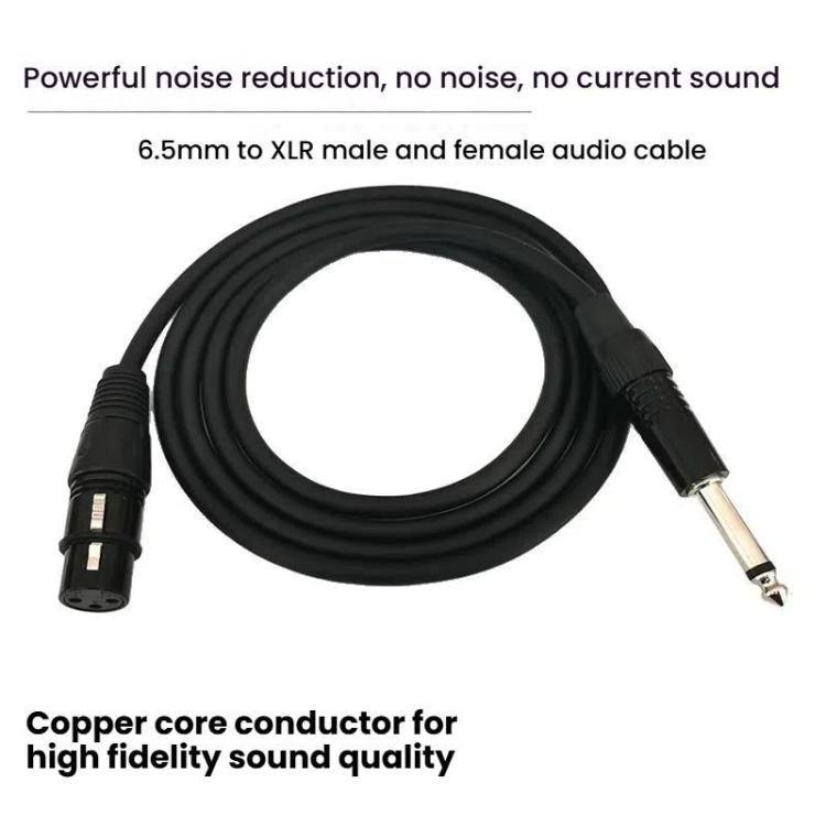 VEGGIEG 3Pin XLR Speaker Loudspeaker Cable Mixer Audio Microphone Cable, 0.3m, 0.5m, 1m, 1.5m, 2m, 3m, 5m, 8m, 10m, 15m, 20m