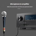 VEGGIEG 3Pin XLR Speaker Loudspeaker Cable Mixer Audio Microphone Cable, 0.3m, 0.5m, 1m, 1.5m, 2m, 3m, 5m, 8m, 10m, 15m, 20m