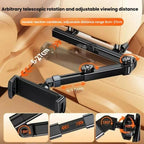Telescopic Car Rear Pillow Phone Tablet Holder 2-Section Folding Headrest Bracket, 2-Section Plastic, 2-Section Iron