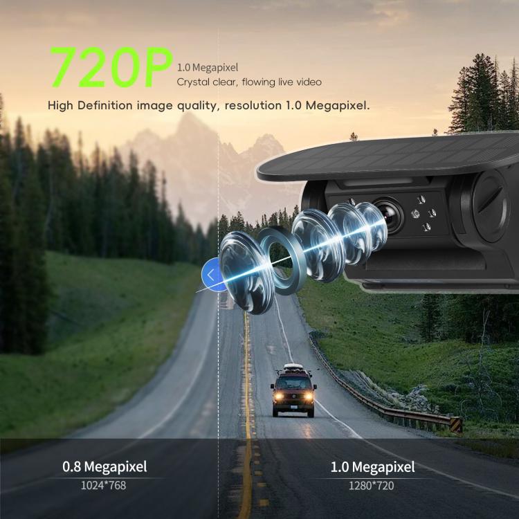 Wireless HD Solar Magnetic WIFI Camera 720P Mobile APP Universal HD Camera
