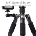 XILETU FM5C-MINI Adjustable 16.5-51cm Aluminum Tripod with 26mm Ball Head 6kg Load Capacity for 360-degree Panoramic Shooting, FM5C-MINI