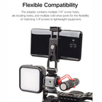 XILETU  XDS-15  Multi-head Cold Shoe Mount Adapter for Camera Flash, Microphone, LED Light, XDS-15