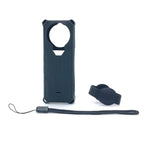 For Insta360 X5 Camera Silicone Cover Case With Lens Cap Shockproof Protective Shell
