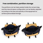 Shoulder Camera Bag Waterproof Crossbody Microsingle DSLR Camera Messenger Bag, Cwatcun D191 Medium, Cwatcun D191 Large