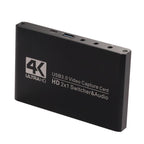 USB 3.0 HD Video Capture Card 4K Camera Computer Game Live Recording Box
