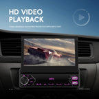 7 inch Universal Manual Retractable Screen Car MP5 Player Car Center Control All-in-One Wired Carplay, Standard, Standard+12 Light Camera