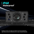 4.3 inch Digital Wireless HD 1 To 1 Reversing Display Car Center Control All-in-One Machine, With Long License Plate Holder North America, With Short License Plate Holder Europe
