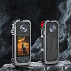 For Insta360 X5 Camera Flymile Metal Frame Lens Cover Set Rabbit Cage Expansion Bracket