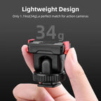 For Osmo Action 3 / 4 / 5 Pro Flymile AC5003 Magnetic Head Quick Release Base, For Osmo Action 3 / 4 / 5 Pro