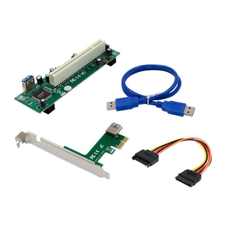 SUNWEIT ST45 PCIe X1 To 1-PCI Slot ASM1083 Bridge Card, ST45