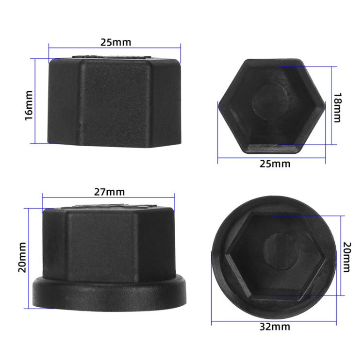 For KuKirin G2 Master Electric Scooter Durable Replacement Accessories, 1pair Motor Shaft Nut Caps, 1pair Rocker Arm Shaft Nut Caps