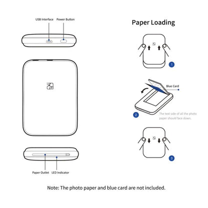HPRT MT53 Small Color Photo Developer Portable Home Bluetooth Printer