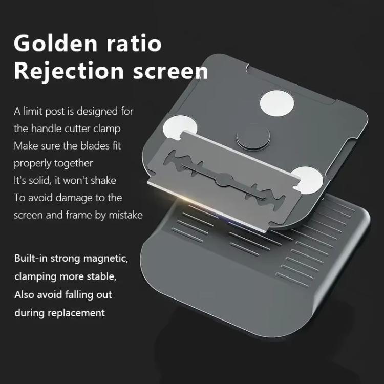 MaAnt MY-116 Magnetic Double-sided Blade Fixed Fixture Cell Phone Repair Removal Screen Shoveling Degumming Knife, MY-116