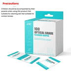 JRC F502 100pcs /Box Cleaning Glasses Paper Cell Phone Screen Cleaning Portable Alcohol Kit, Cleaning Paper