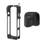aMagisn Metal Cage for Insta360 X5 Wind Noise Reduction, Shockproof Mount with Dual Cold Shoe, PF01