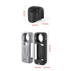 For Insta360 X5 Action Camera Protective Accessories, aMagisn Body Case+Lens Cap Black, aMagisn Body Case+Lens Cap Gray, aMagisn Body Case Black, aMagisn Body Case Gray