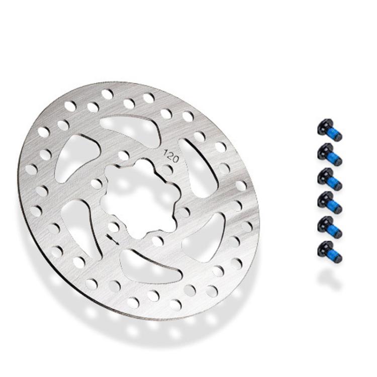 For Niu KQi3 KQi2 Electric Scooter 120mm 6-Bolt Disc Brake Rotor with Mounting Screws