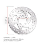 For Niu KQi3 KQi2 Electric Scooter 120mm 6-Bolt Disc Brake Rotor with Mounting Screws
