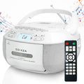 X2A Portable Cassette Player Stereo Bluetooth AM/FM/MP3 Music CD Player Tape Recorder, US Plug, EU Plug, UK Plug, AU Plug