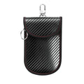 RFID Blocking Car Key Holder Anti-Skimming Carbon Fiber Key Case for Vehicles, Credit Cards & Electronics, Medium Red Line, Medium Green Line, Small Black Line