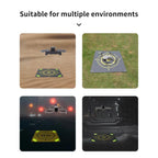 CQT 55cm Universal Reflective Drone Landing Pad Dual-Sided Waterproof Foldable Mat with Ground Pegs