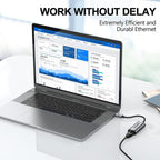 LAN Converter Gigabit Ethernet Adapter for Laptop, PC, Smartphone, Plug & Play Cable Length 15cm, QGeeM  USB-C/Type-C To RJ45, QGeeM  USB-A To RJ45