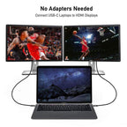 QGeeM USB-C/Type-C To HDMI Cable 4K 30Hz For Screen Mirroring & Extended Display, 1.2m, 1.8m, 3m