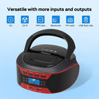 Kuephom W17 Portable Home CD Music Walkman FM Bluetooth Player, EU Plug, US Plug, UK Plug, AU Plug