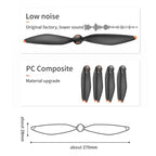 For DJI Mavic 4 Pro Drone RCSTQ Low-Noise Quick-Release Propellers Replacement Blades, Propellers