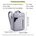 For DJI Mavic 4 Pro / RC 2 Backpack Shoulder Bag EVA Carrying Case, Backpack