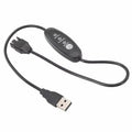 USB To Small 4 Pin Booster Cable Adjustable Speed USB To 12V Case Fan Cable, 50cm, 98cm