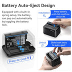 For Insta360 X5 Camera AMagisn Battery Charger Fast Charging Station For 3 Batteries Simultaneously