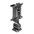 Dual Phone Mount Teleprompter Stand with Arca-Swiss Base Compatible with DJI Stabilizers for Live Streaming/Vlogging/Video Recording