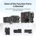 For Insta360 Ace Pro 2 / Ace Pro Camera AMagisn Quick Release Metal Cage Horizontal & Vertical Shooting Protective Frame
