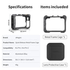 For Insta360 Ace Pro 2 / Ace Pro Camera AMagisn Quick Release Metal Cage Horizontal & Vertical Shooting Protective Frame