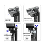 Leaplight Dual Cold Shoe All-Metal Phone Mount with 4x1/4 Inch Screw Ports & Arri Locating Holes