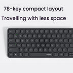 Rapoo E9000G Wireless Bluetooth Keyboard Computer Laptop Cell Phone Keyboard