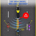 24GHz Motorcycle 30-Meter Blind Spot Radar Detection System Lane Change Assist  for Safe Riding