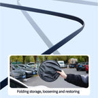Titanium Silver Car Rear Window Sunshade Heat Insulating Shield with Suction Cup Mounted, 100 x 50cm