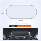 Titanium Silver Car Rear Window Sunshade Heat Insulating Shield with Suction Cup Mounted, 100 x 50cm
